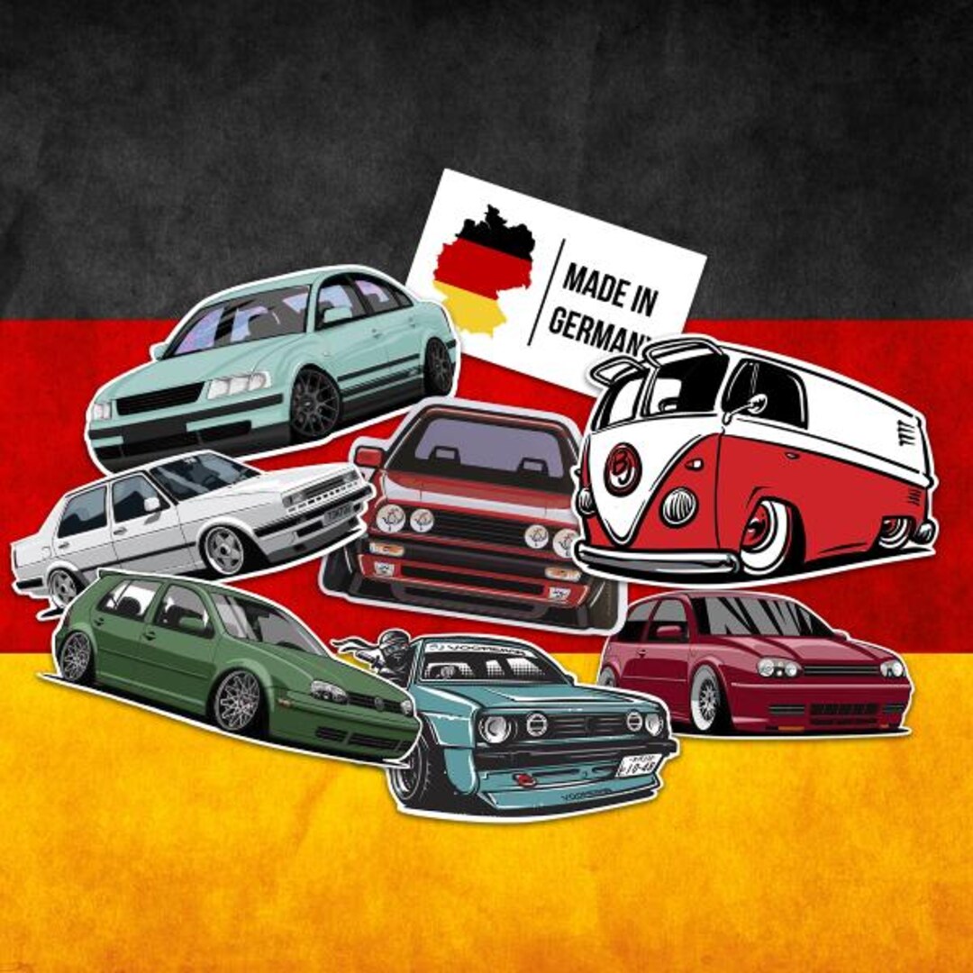 Car Stickers, Waterproof Decal Pack for Car, Moto, Laptop, VW Vinyl ...
