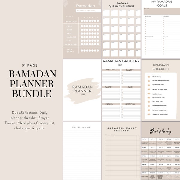 Ramadan Planner Journal Etsy