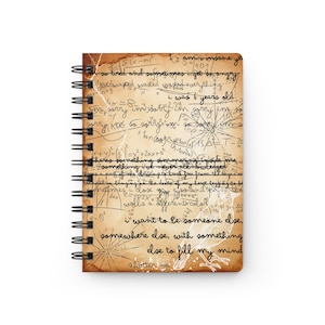 Journal de Juliette, cahier à reliure spirale de la série Shatter Me, cadeaux livresques, carnet à couverture rigide pour les amateurs de littérature fantastique et les amateurs de lecture