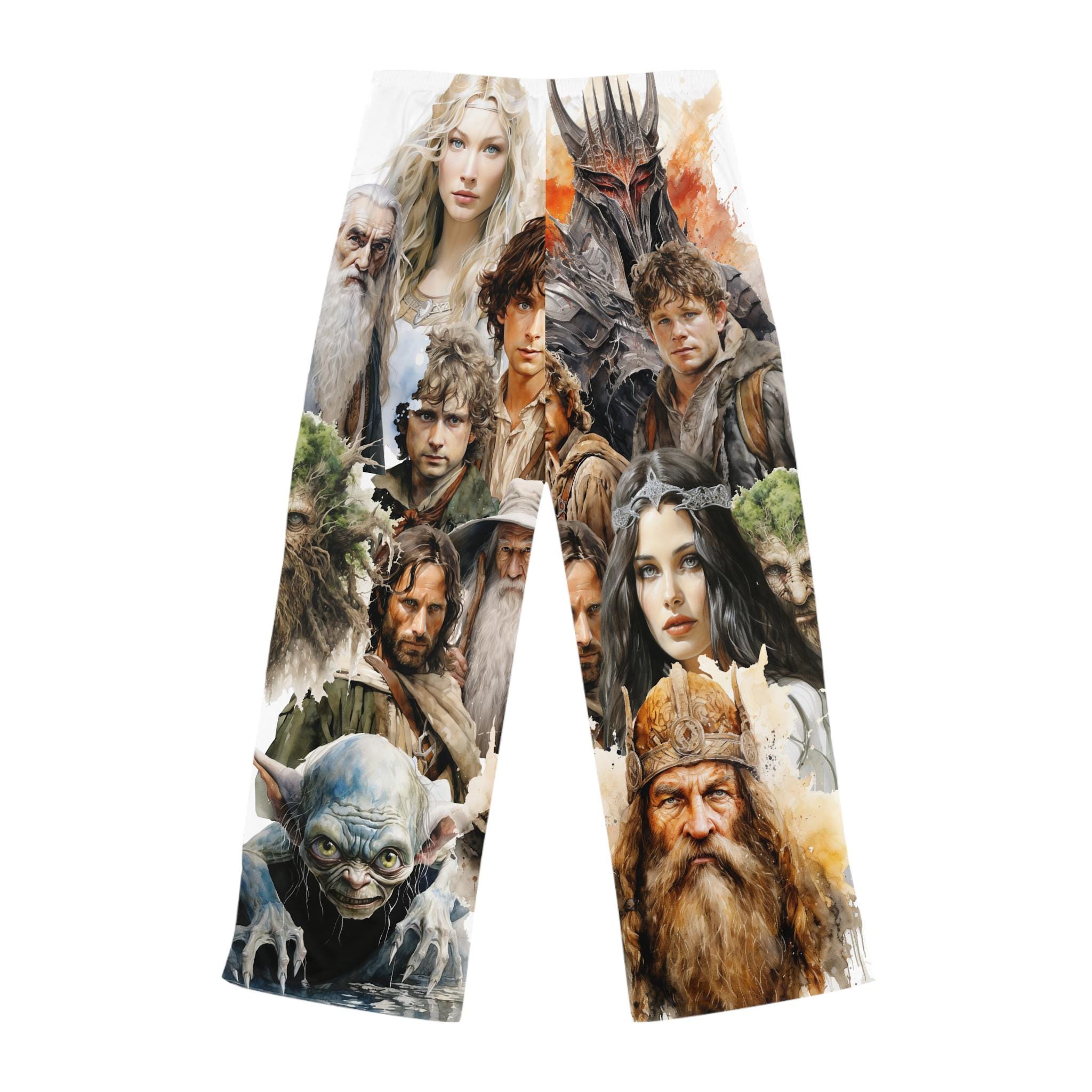 The Lord Of The Rings – Pantaloni Pigiama Jogger Donna Con Logo Del Film, Morbido Cotone, Taglia M, Nero