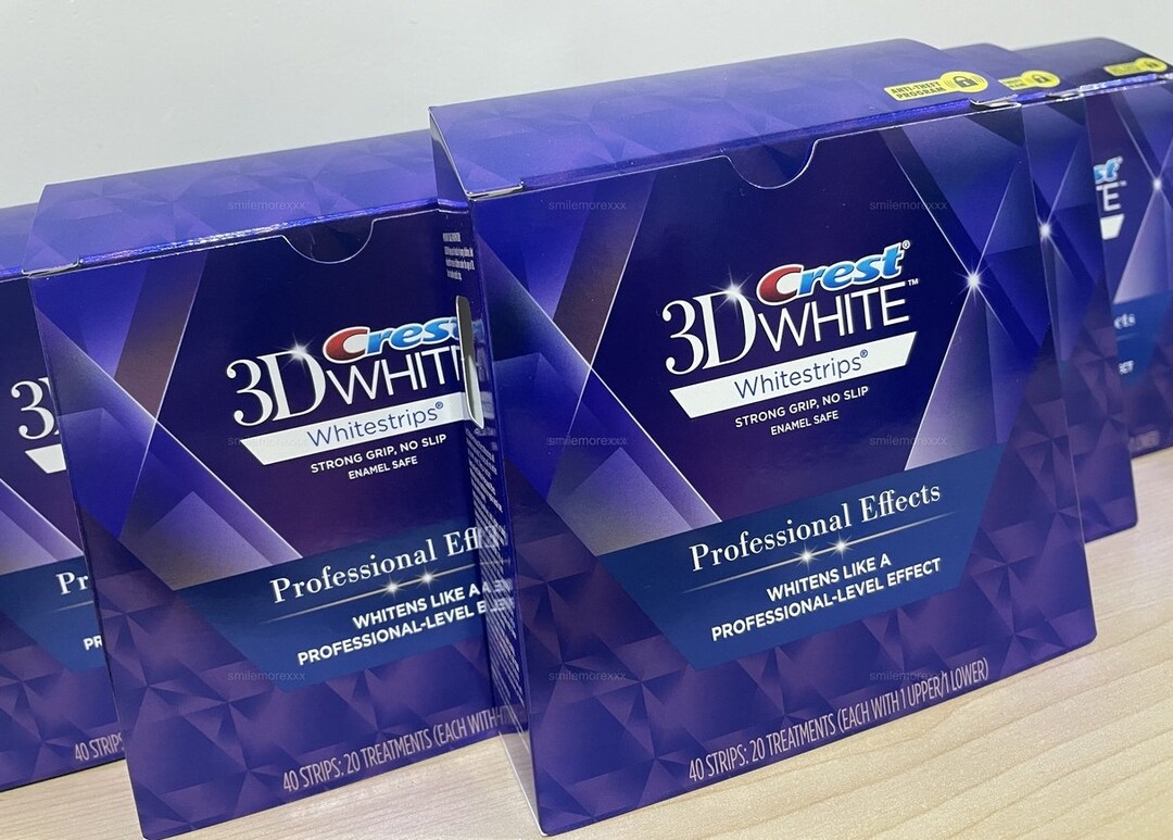 Genuine Crest Teeth Whitening Strips 3D Luxe Professional Etsy UK