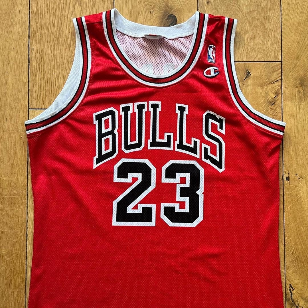 Mitchell & Ness, Shirts, New Mens Chicago Bulls Michael Jordan 23 Bulls  Split Throwback Jersey Xxl