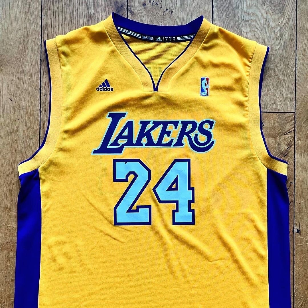 Kobe Bryant #8 / #24 Black Mamba Gigi Heart Lakers Basketball Jersey Men  Large