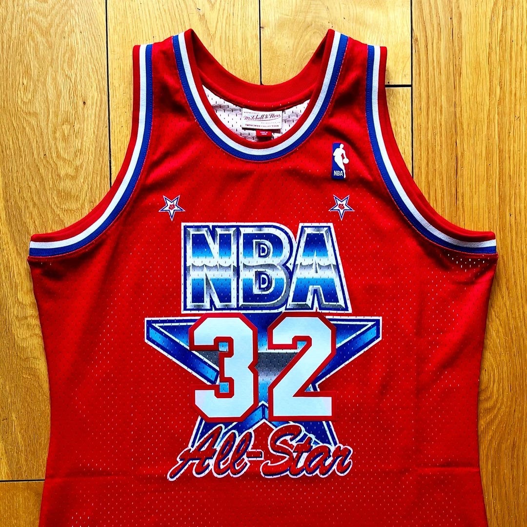 MAGIC Johnson, NBA All-star West, 1991, Mitchell & Ness, Jersey L