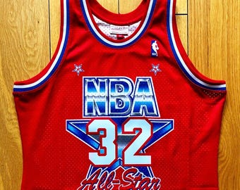 MAGIC Johnson, NBA All-Star West, 1991, Mitchell & Ness, Jersey L (Large)