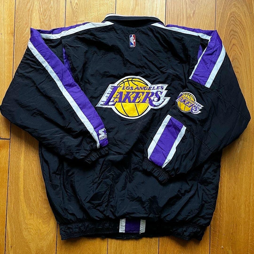 Lakers Starter Coat - Etsy Lakers Starter Coat - Etsy