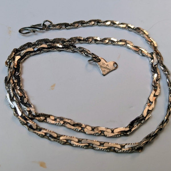 womens/girls vintage costume stamped H A Vendome silver bracelet/child's necklace