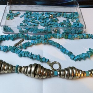 Turquoise craft project necklace