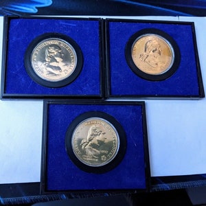 Set of 3 identical 1972 George Washington, American Revolution Bicentennial coins