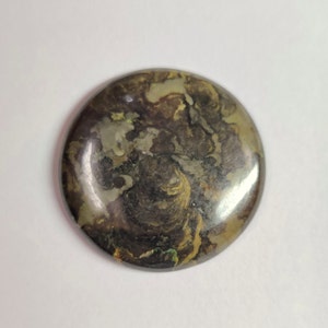 Natural Star Galaxy cabochon Loose Gemstone, 52.50 Crt. 35x35x5 mm. Round Shape Cabochon Star Galaxy Gemstone For Jewelry Pendant Gemstone.