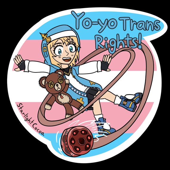 Bridget Guilty Gear Trans Pride Sticker Etsy