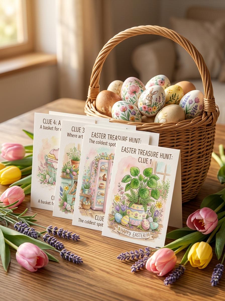 Adult Easter Egg Hunt Clues Printable, Easter Egg Hunt Riddles for ...