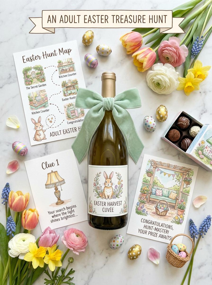 Adult Easter Egg Hunt Clues Printable, Easter Egg Hunt Riddles for ...