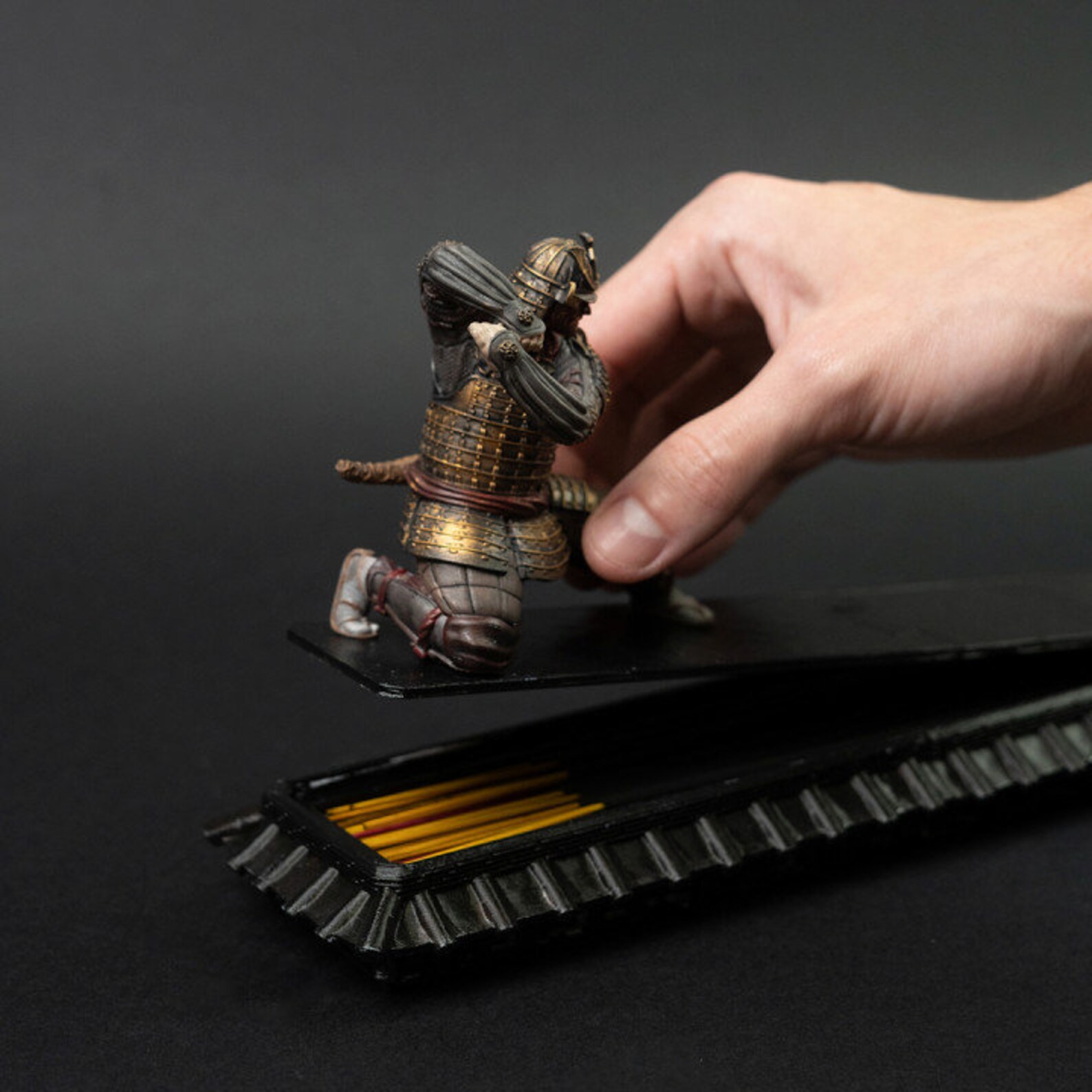 Samurai Incense Holder Hand Crafted NOT PAINTED Etsy UK