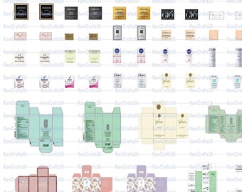 Printable Miniature Cosmetics and Perfume for Miniature - Etsy