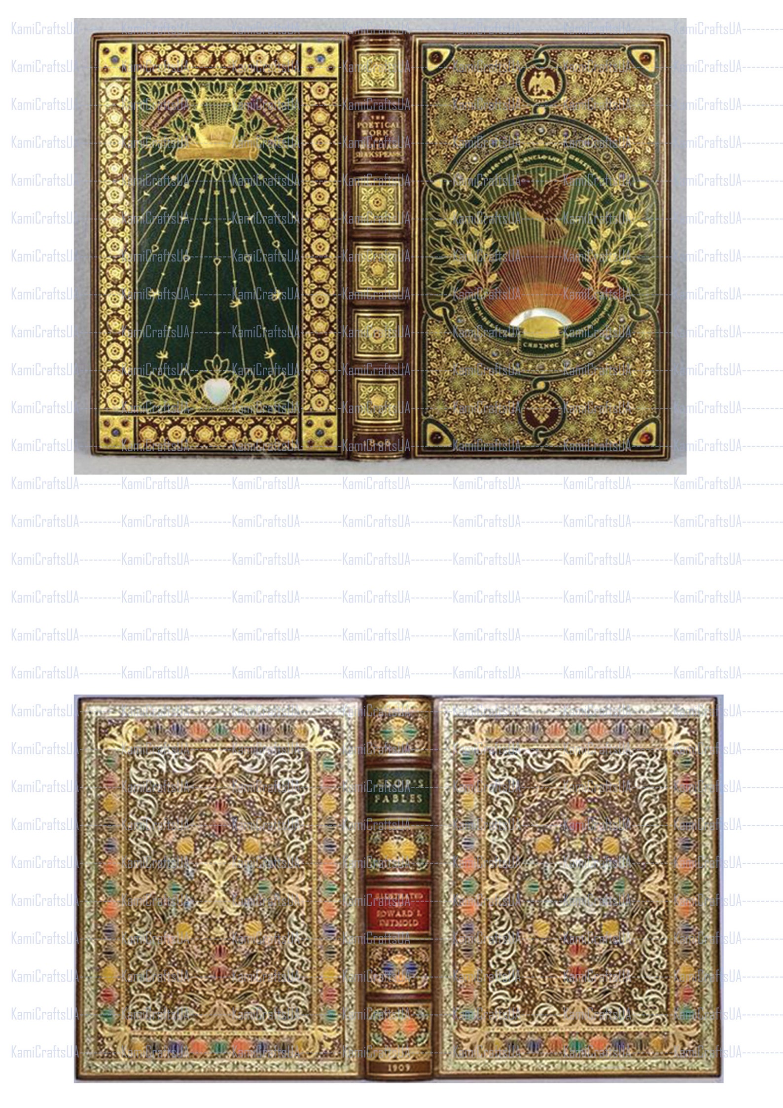 Printable Miniature Books for Miniature Dollhouse 1:6 Scale. DIY Miniature Vintage Books for ...