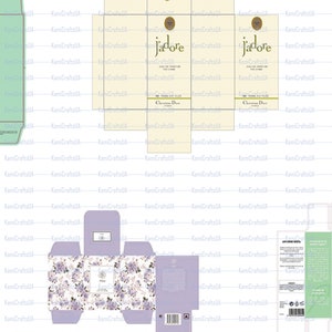 Miniature Cosmetics and Perfumes Packaging for Miniature Dollhouse 1:6 ...