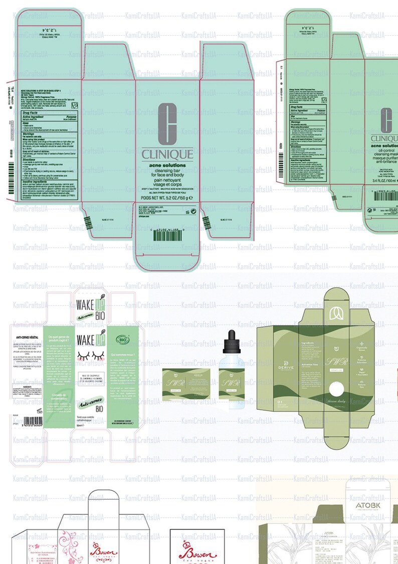 Printable Miniature Cosmetics and Perfume for Miniature Dollhouse 1:6 ...