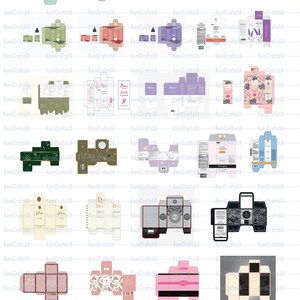 Printable Miniature Cosmetics and Perfume for Miniature Dollhouse 1:12 ...