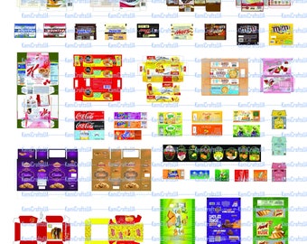 60 Printable Miniature Food Packaging for Miniature  Dollhouse 1:12 scale | Miniature Food and Drinks | DIY Grocery Store | Digital File