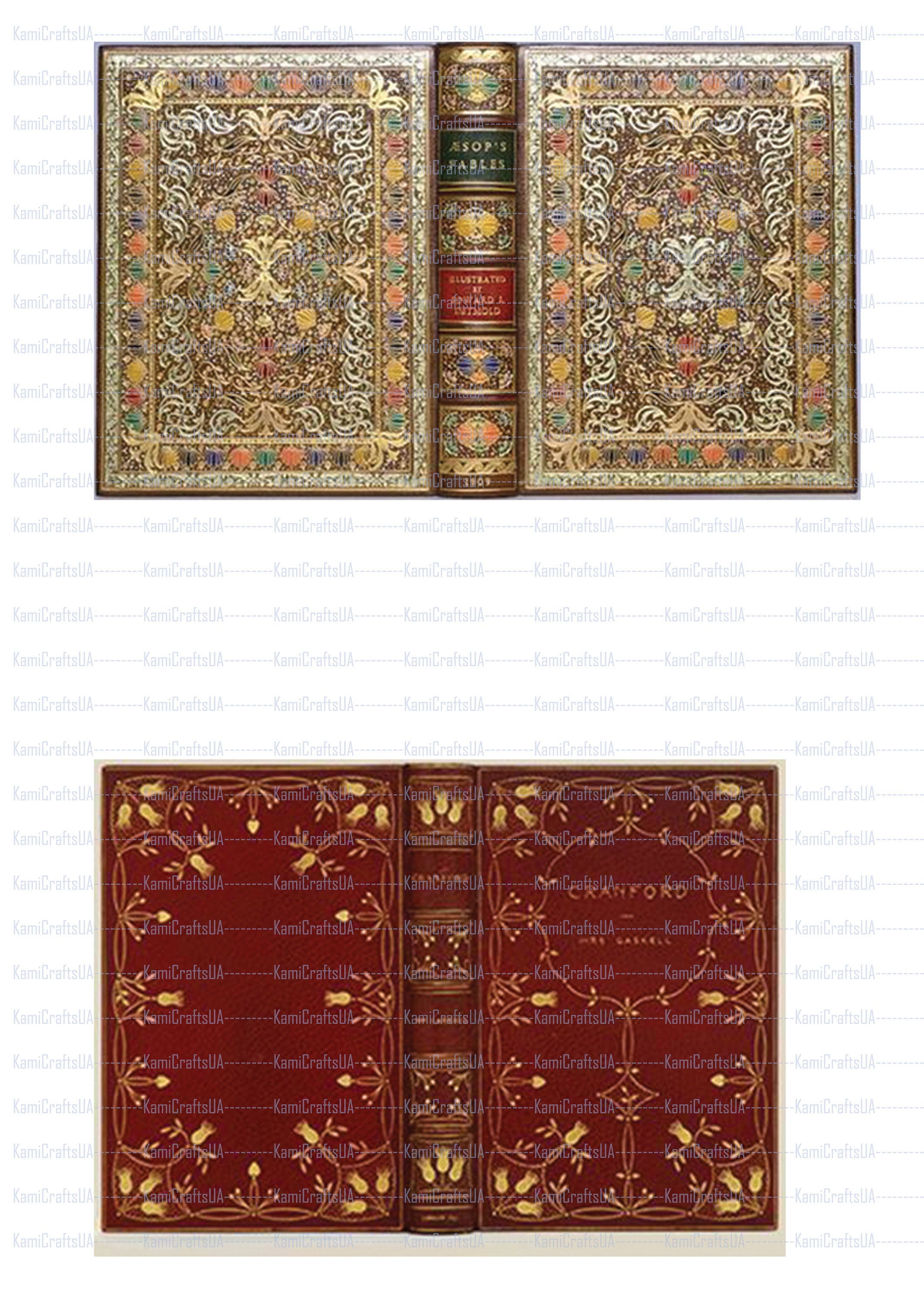 Printable Miniature Books for Miniature Dollhouse 1:6 Scale. DIY Miniature Vintage Books for ...