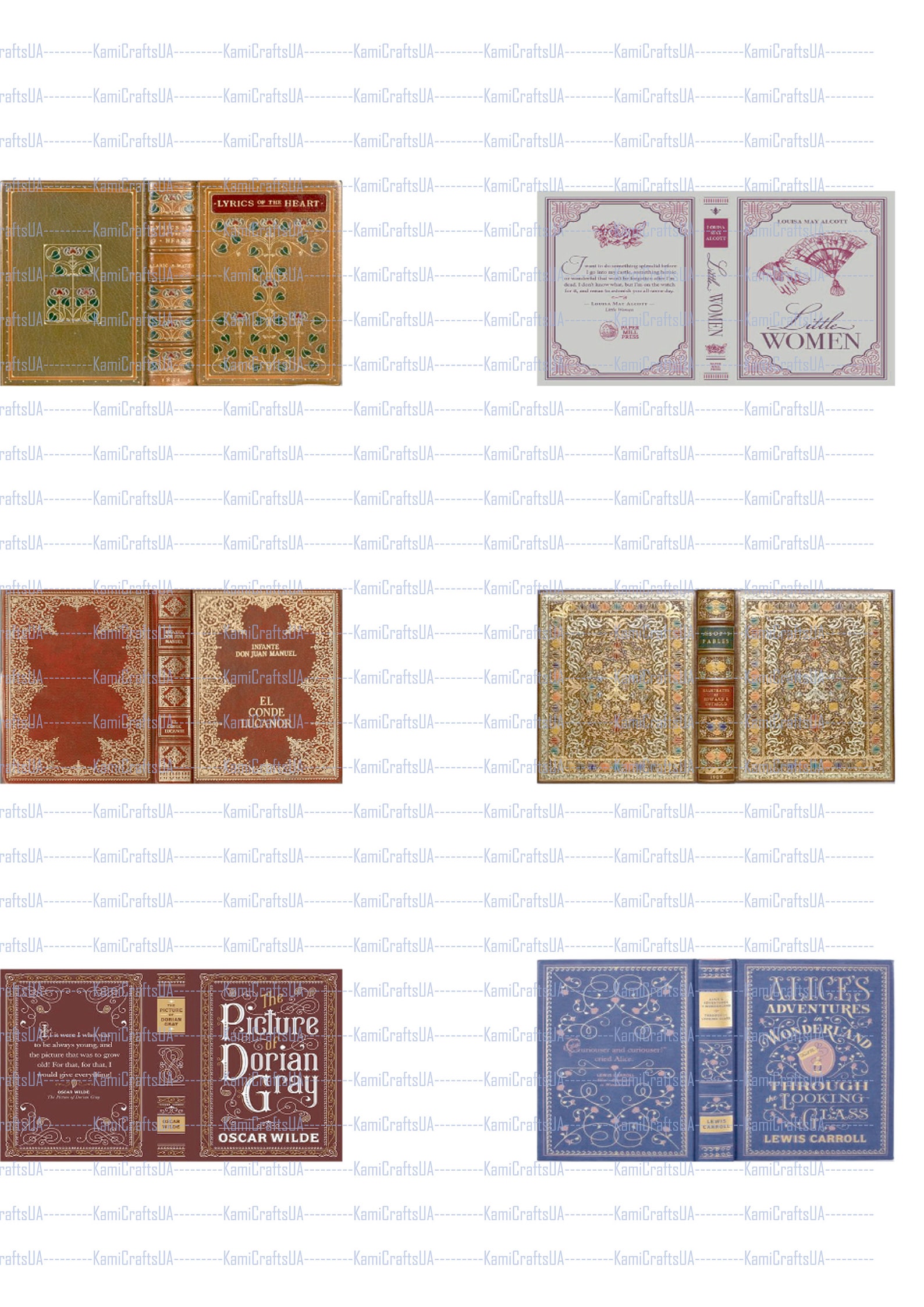 Printable Miniature Books for Miniature Dollhouse 112 Scale DIY