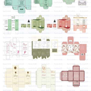 Printable Miniature Cosmetics and Perfume for Miniature Dollhouse 1:6 ...