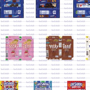 65 Printable Miniature Candy Bar Packagings for Miniature Dollhouse 1:12 Scale Printable ...