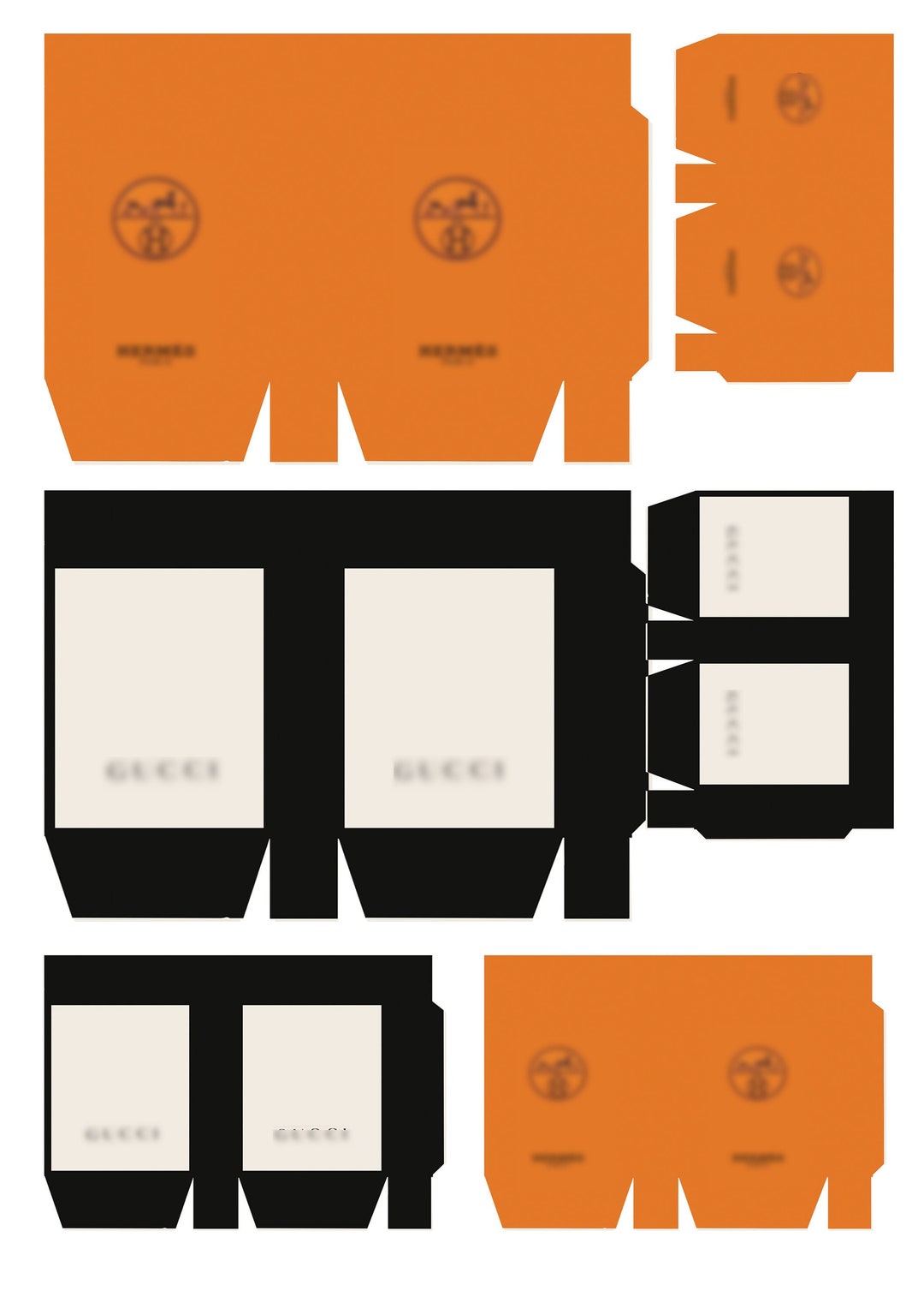 Printable Miniature Brand Shopping Bags for Miniature Dollhouse 16