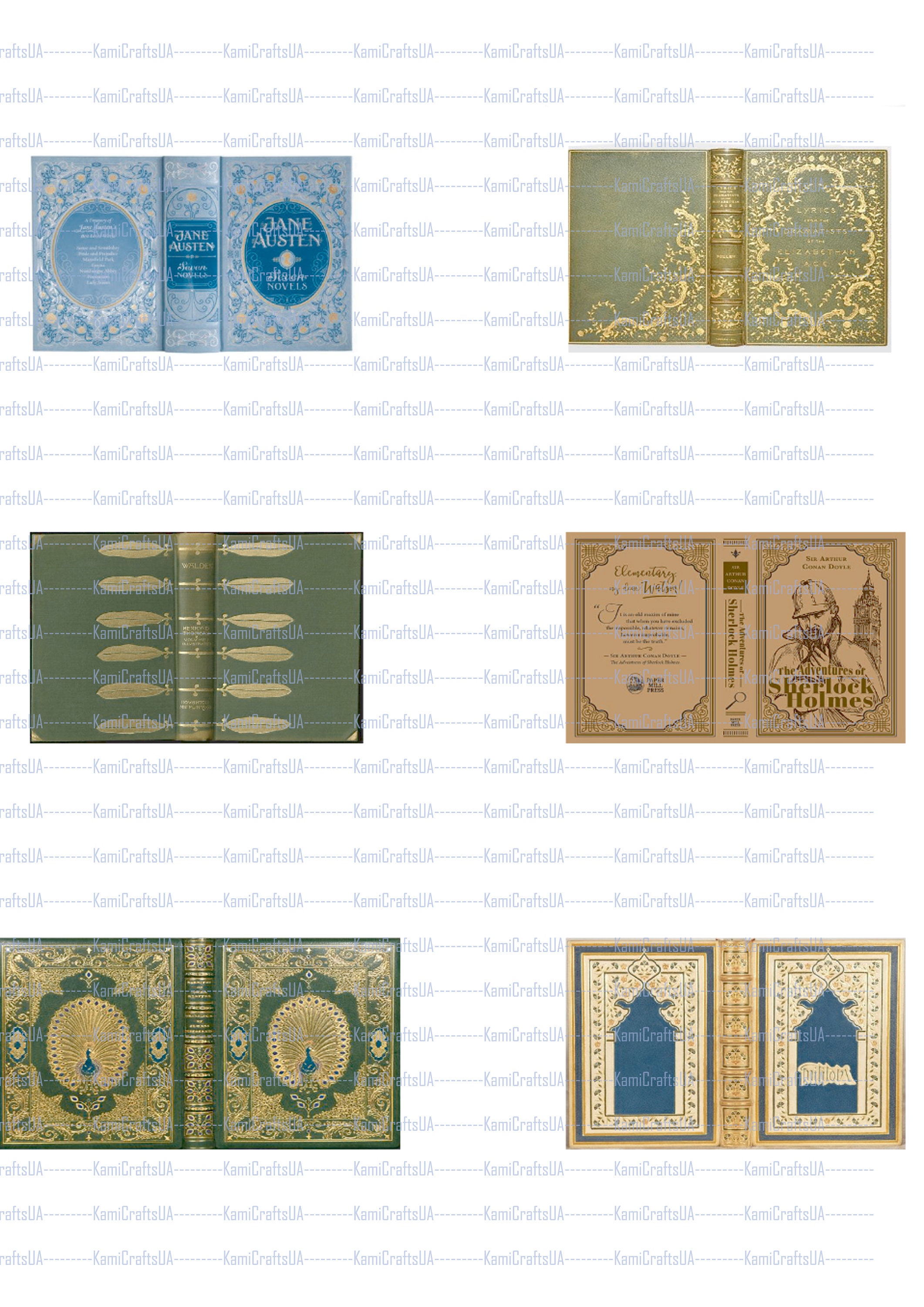 Printable Miniature Books for Miniature Dollhouse 1:12 Scale DIY ...