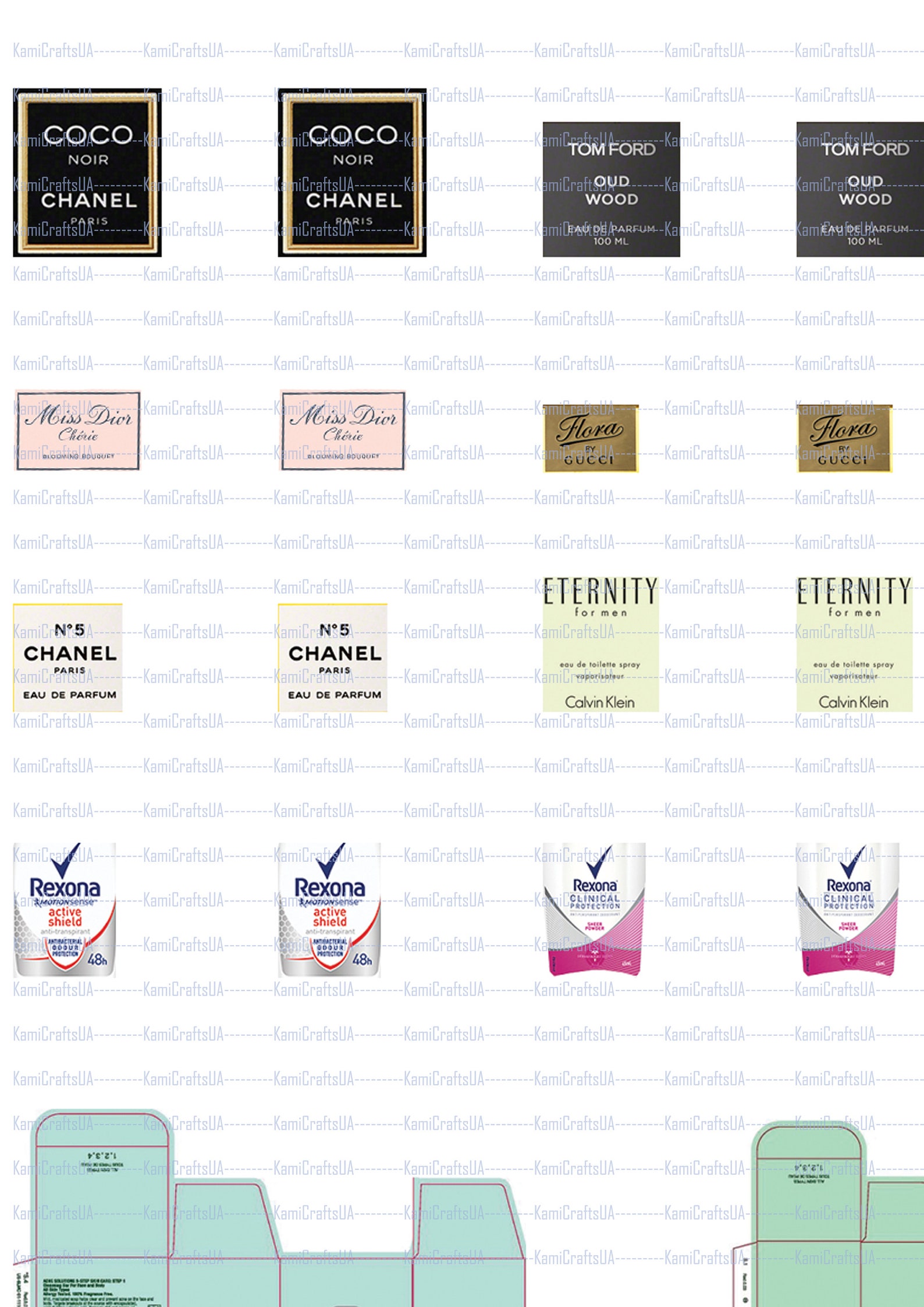 Miniature Cosmetics and Perfumes Packaging for Miniature Dollhouse 1:6 ...