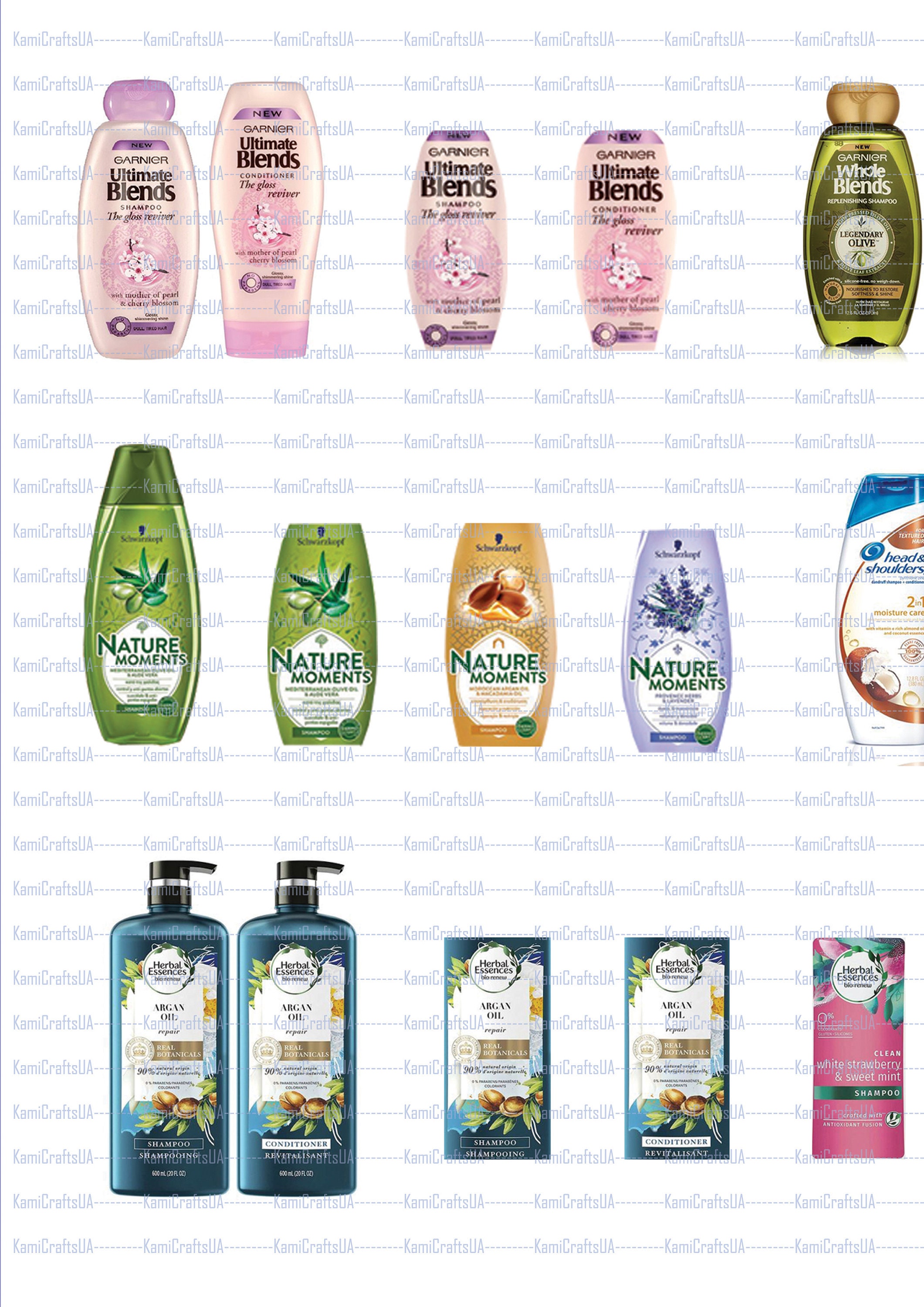 Printable Miniatures for Miniature Laundry Room 1:6 Scale Miniature Shampoo, Soap, Toothpaste ...