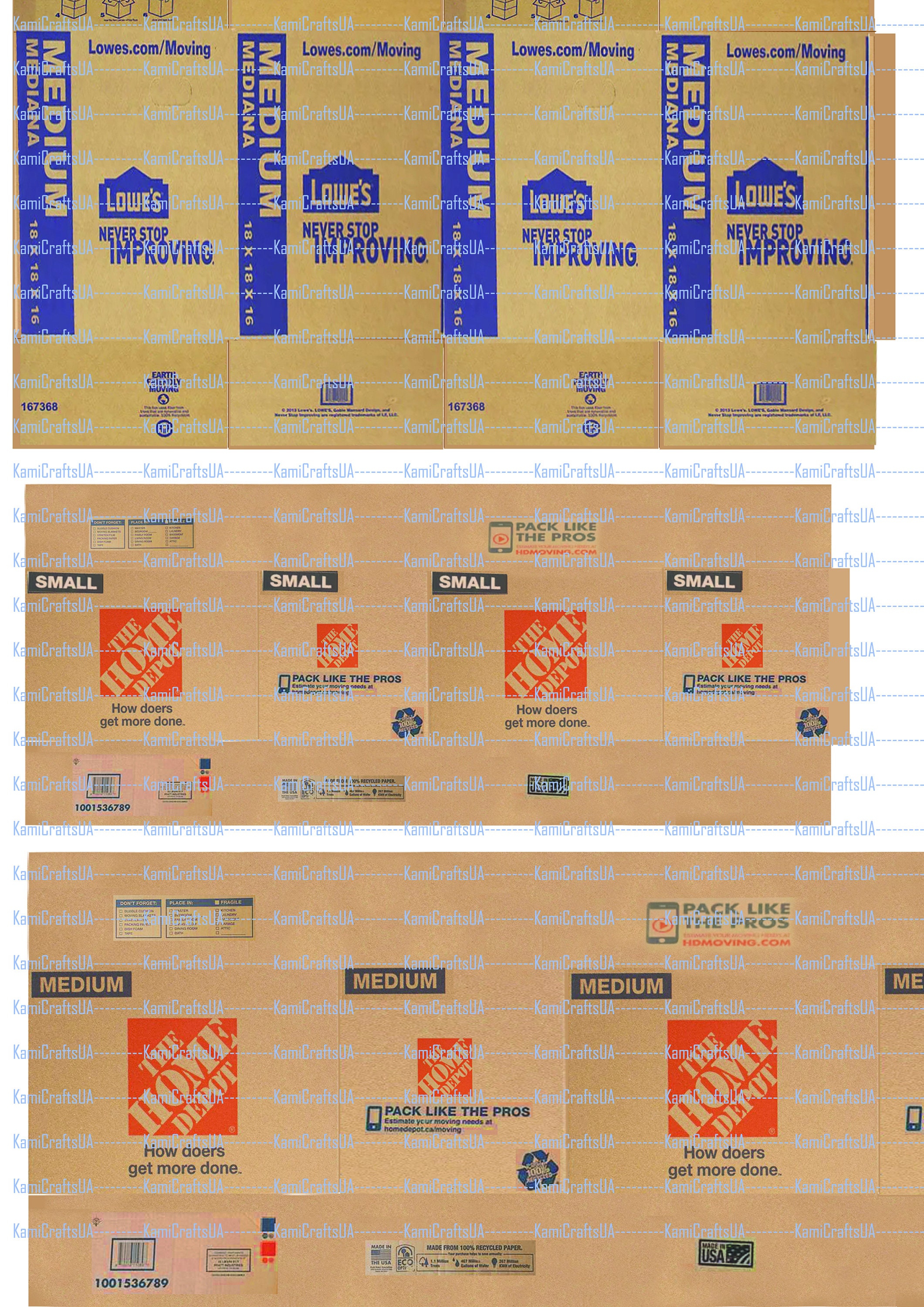 Printable Miniature Boxes for Miniature Dollhouse 1:12 Scale. Miniature ...