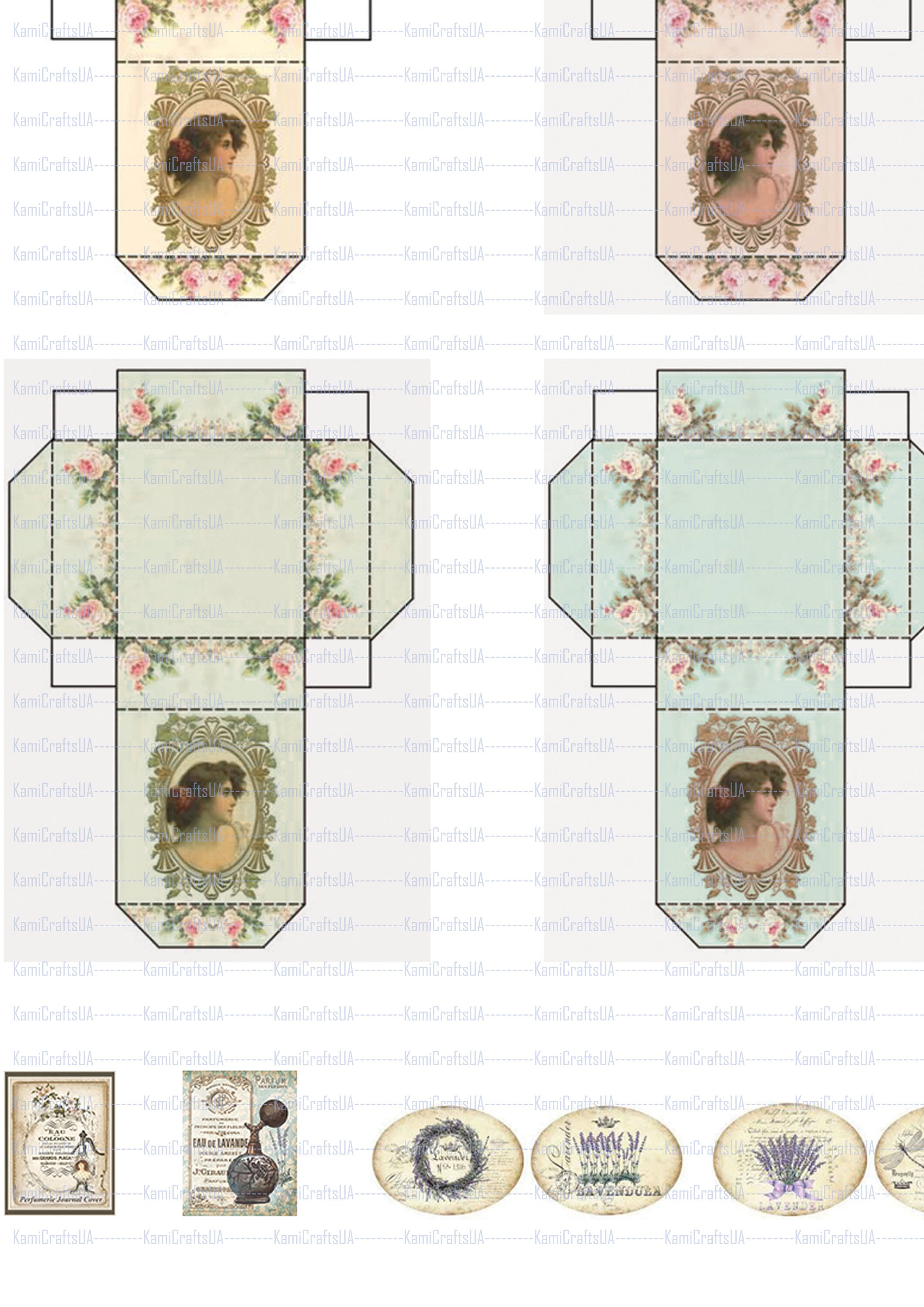 Printable Miniature Provence Vintage Packaging for Miniature Dollhouse ...