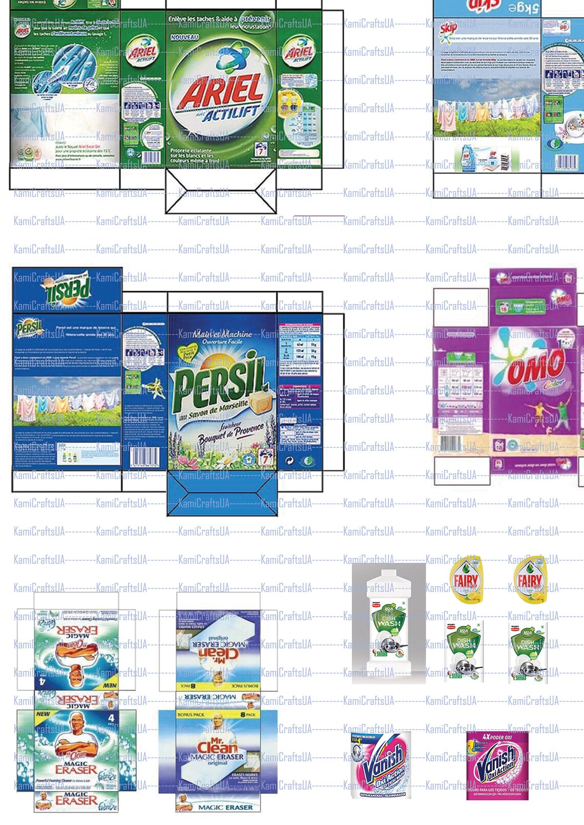 50 Printable Miniature Cleaning Supplies for Miniature Etsy