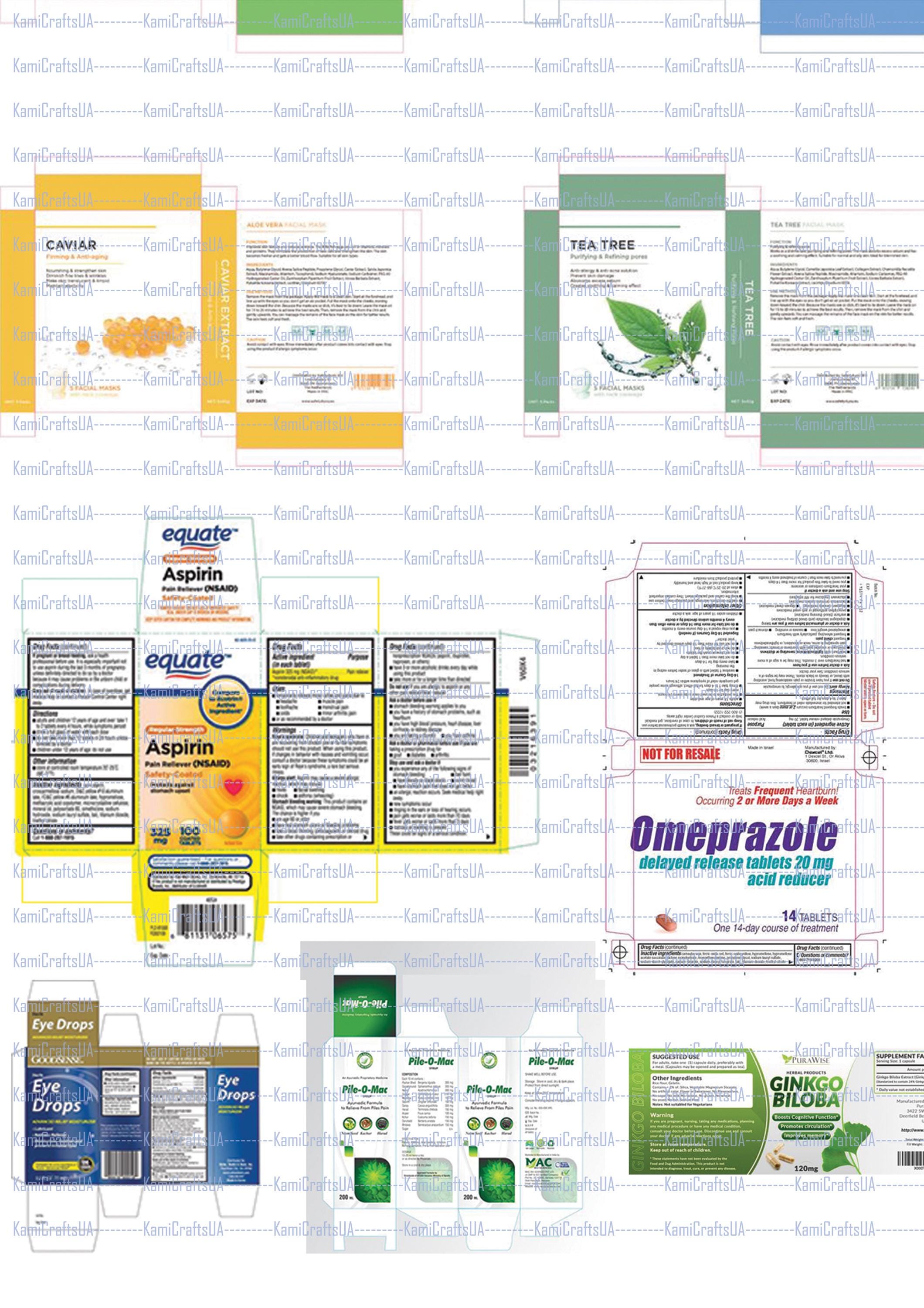 27 Printable Miniature Medicines for Dollhouse 1:6 Scale. Miniature ...