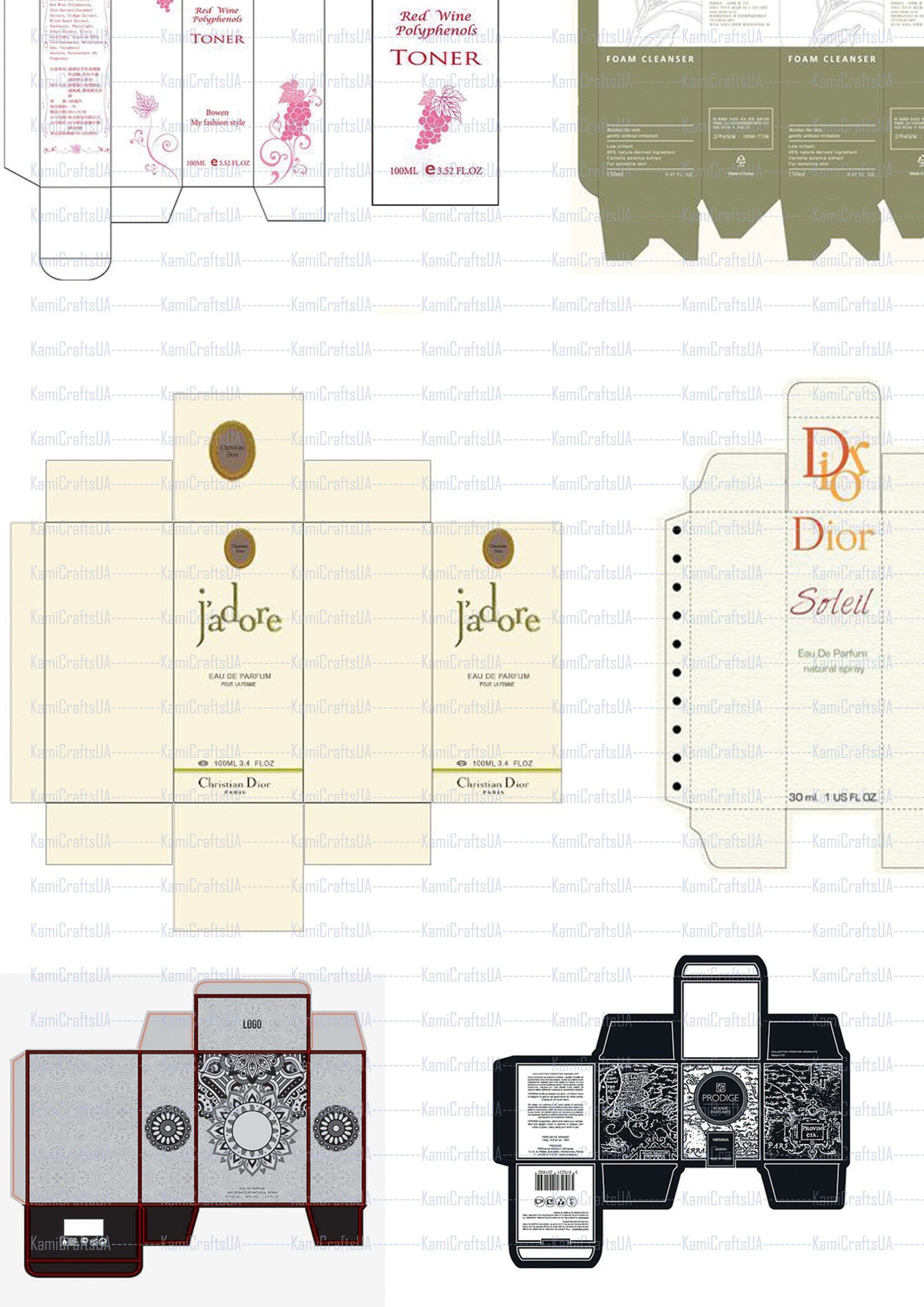 Printable Miniature Cosmetics and Perfume for (Download Now) - Etsy