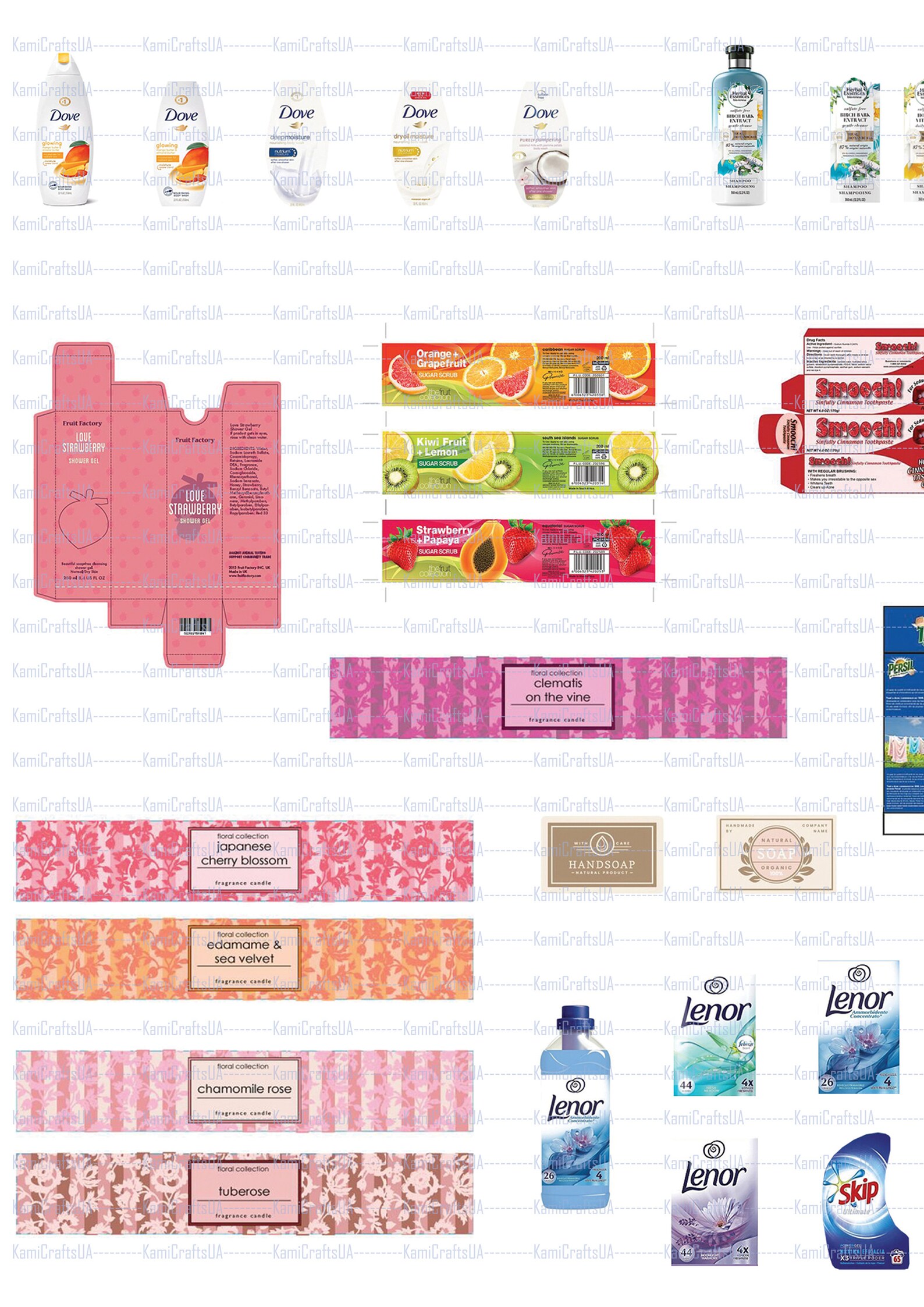 Printable Miniatures for Miniature Laundry Room. DIY Miniature Cleaning ...