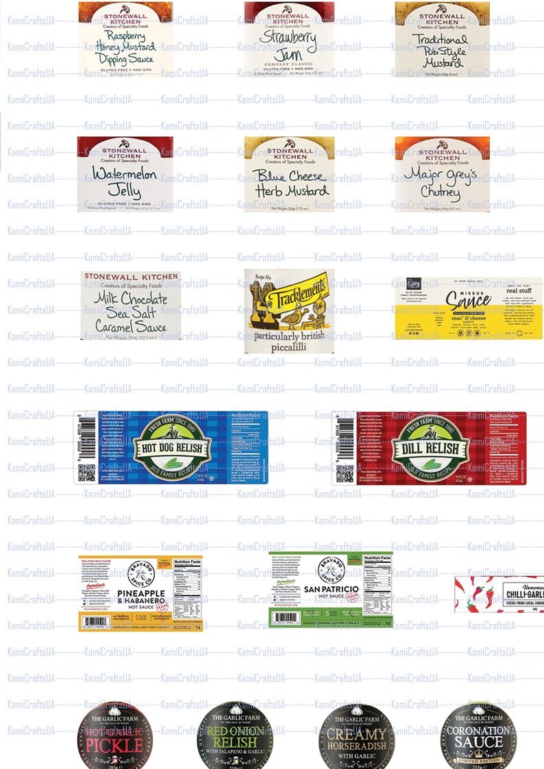170 Printable Miniature Canned Food and Sauces for Miniature - Etsy