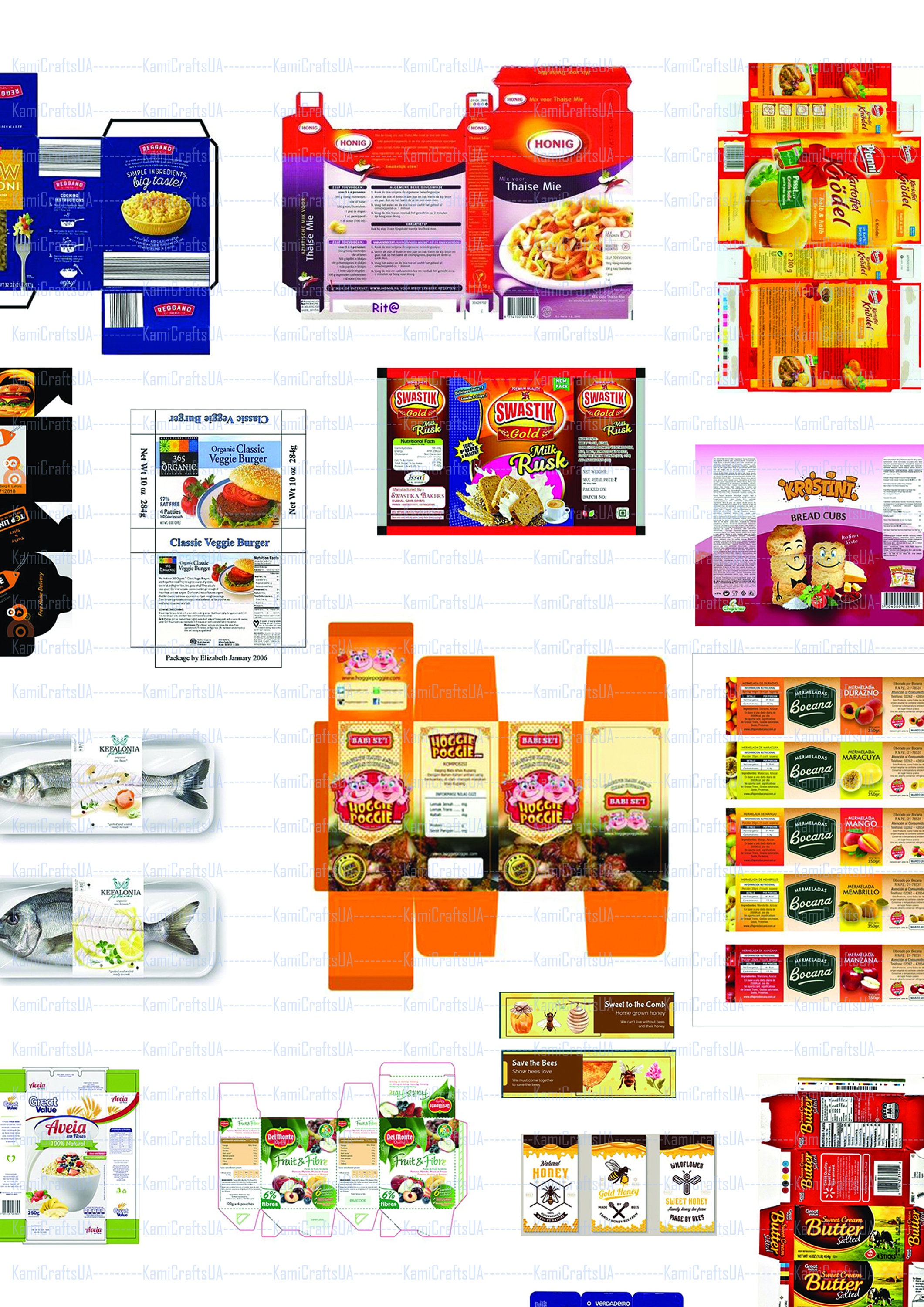 70 Printable Food Packaging Miniature Dollhouse 112 Scale Etsy