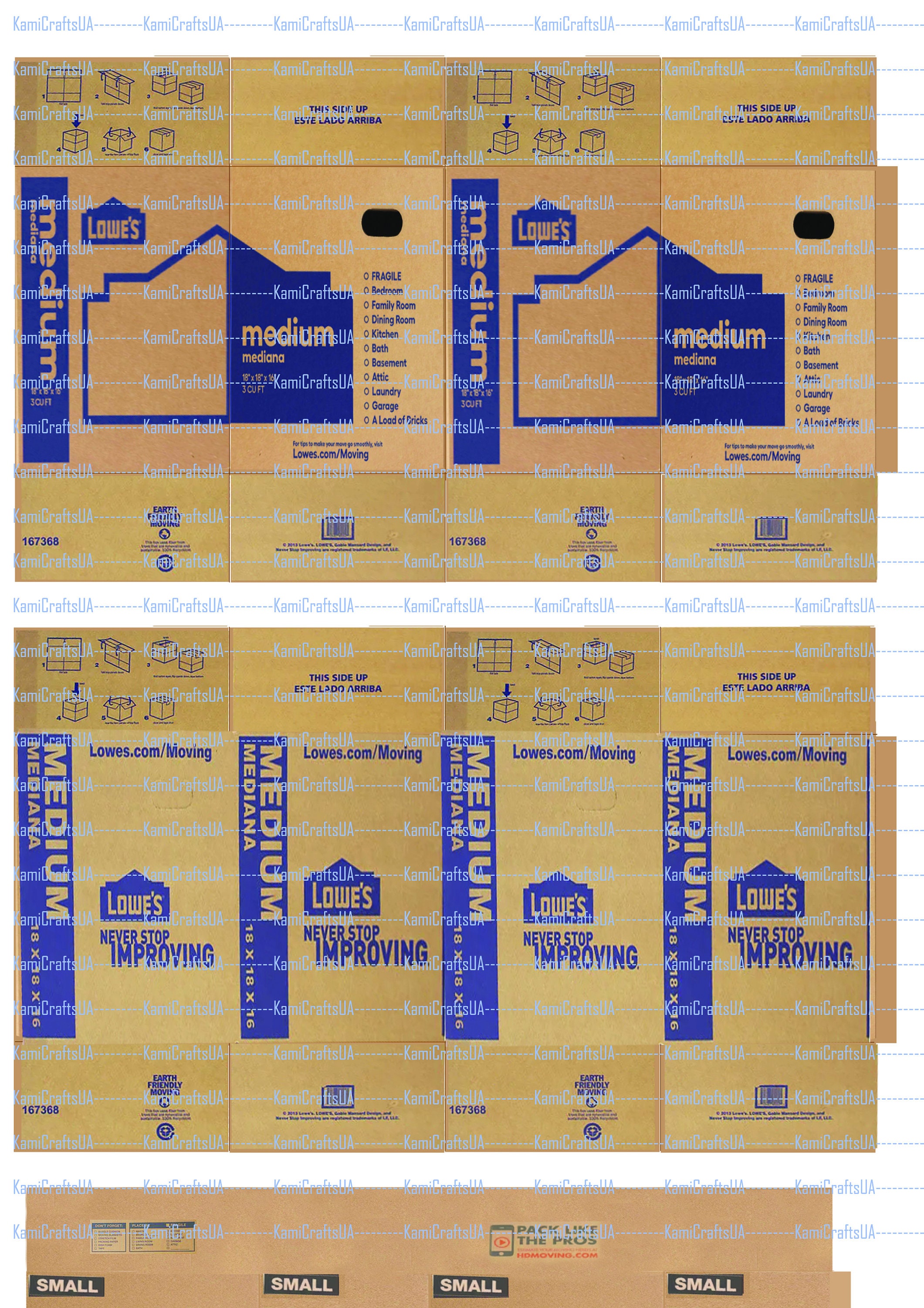 Printable Miniature Boxes for Miniature Dollhouse 1:12 Scale. Miniature ...