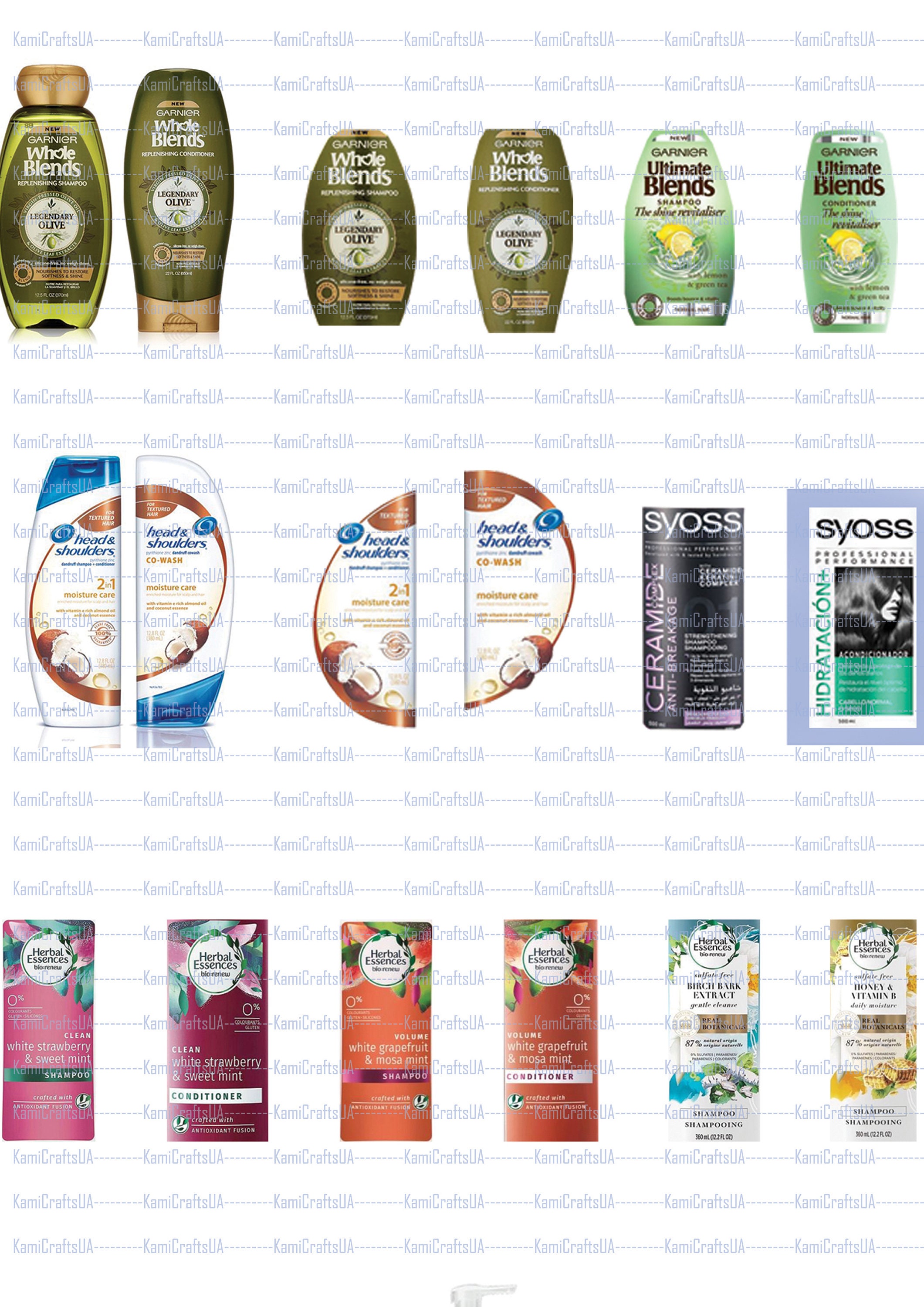 Printable Miniatures for Miniature Laundry Room 1:6 Scale Miniature Shampoo, Soap, Toothpaste ...