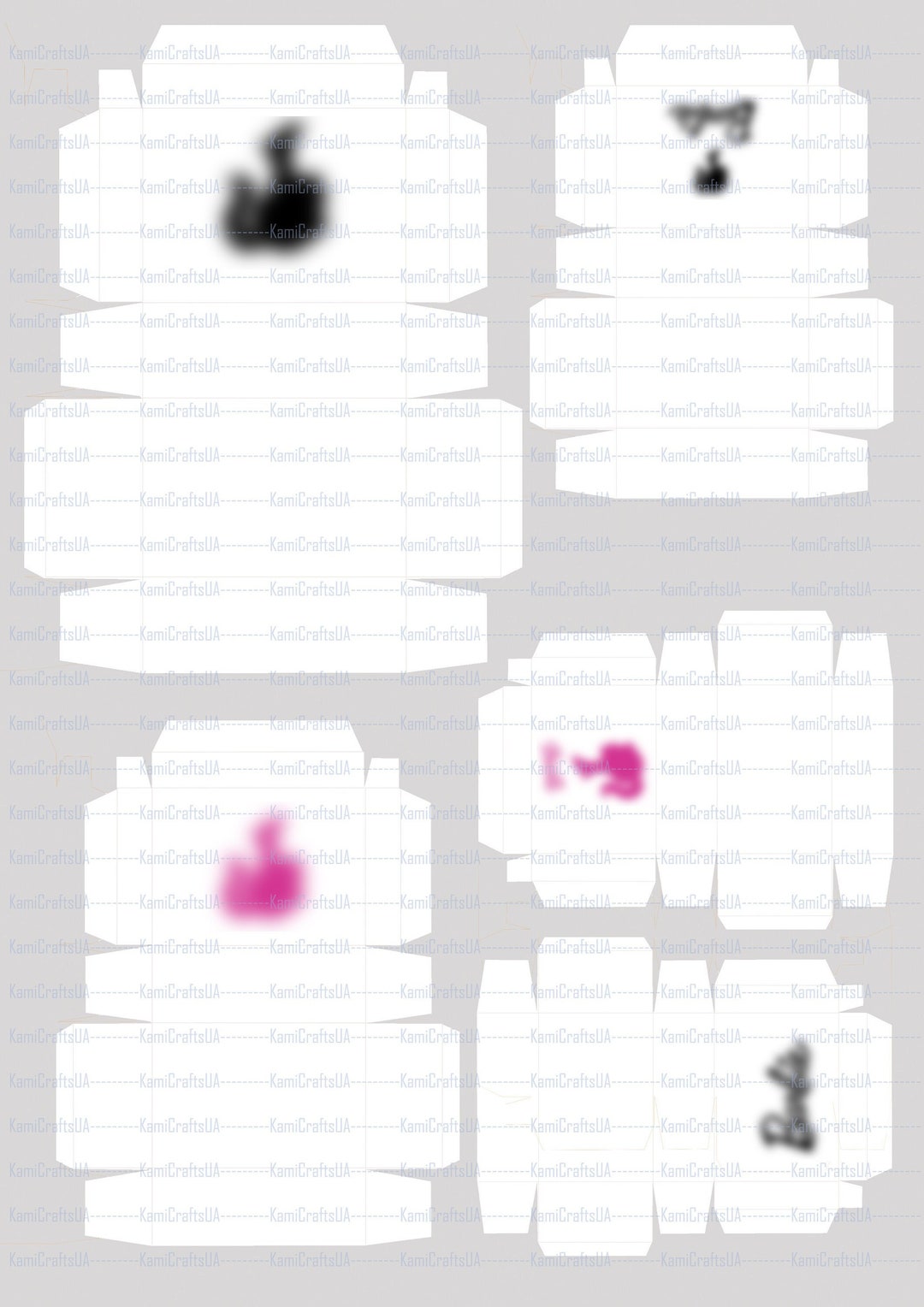 Printable Miniature Brand Boxes for Miniature Dollhouse 1:6 Scale ...