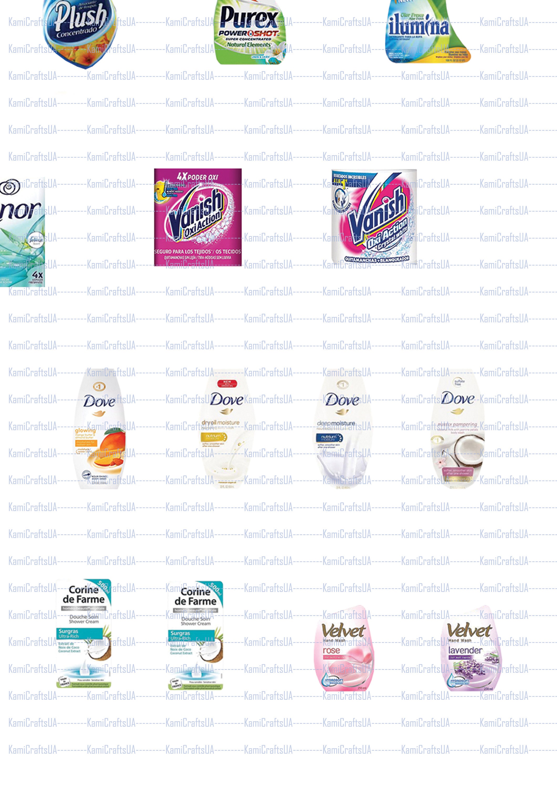 Printable Miniature Cleaning Supplies for Miniature Laundry Room 112