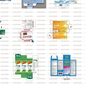 55 Printable Miniature Medicines for Dollhouse 1:12 Scale | Miniature ...