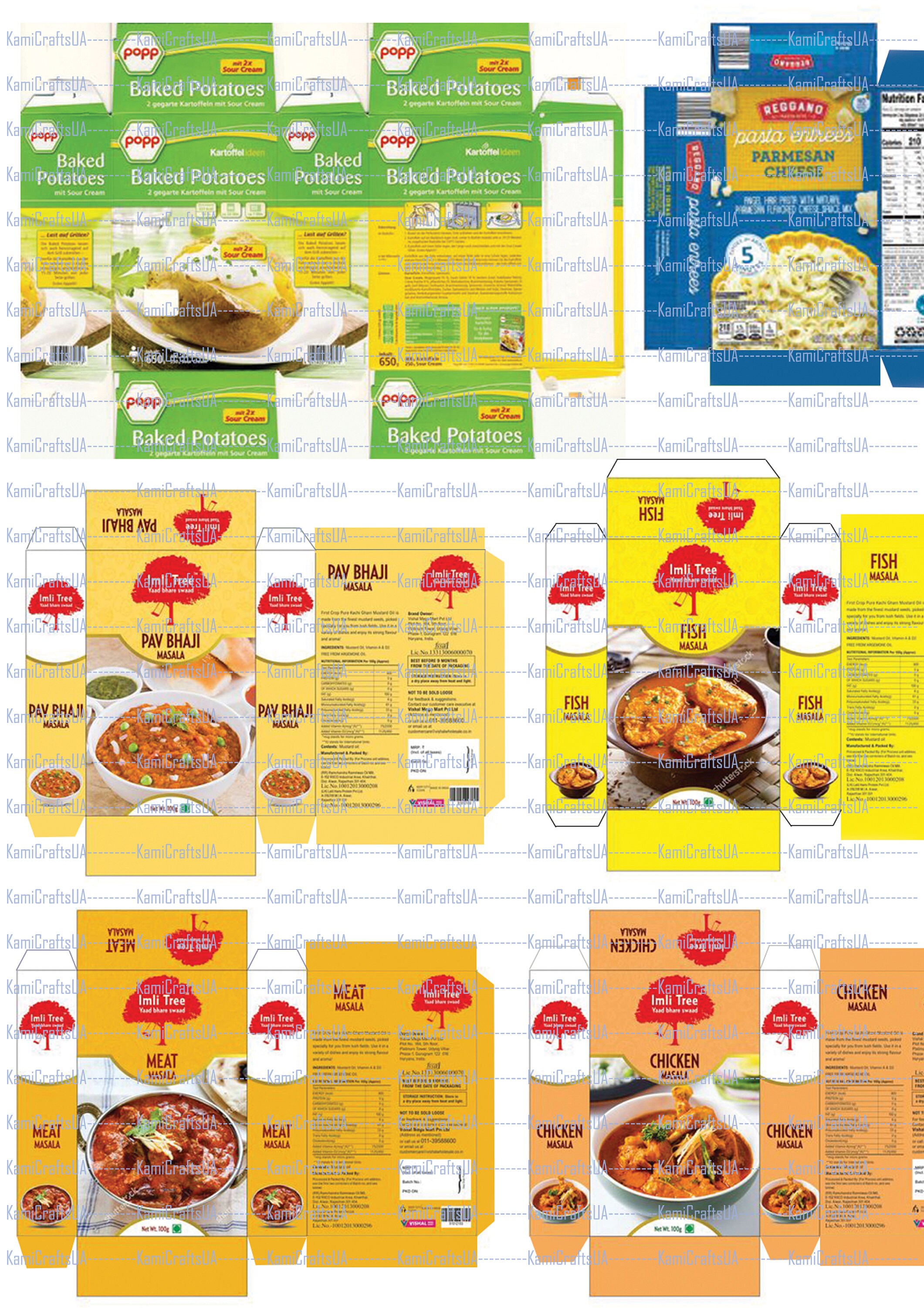 Printable Miniature Food Packaging for Miniature Dollhouse 1:6 Scale ...