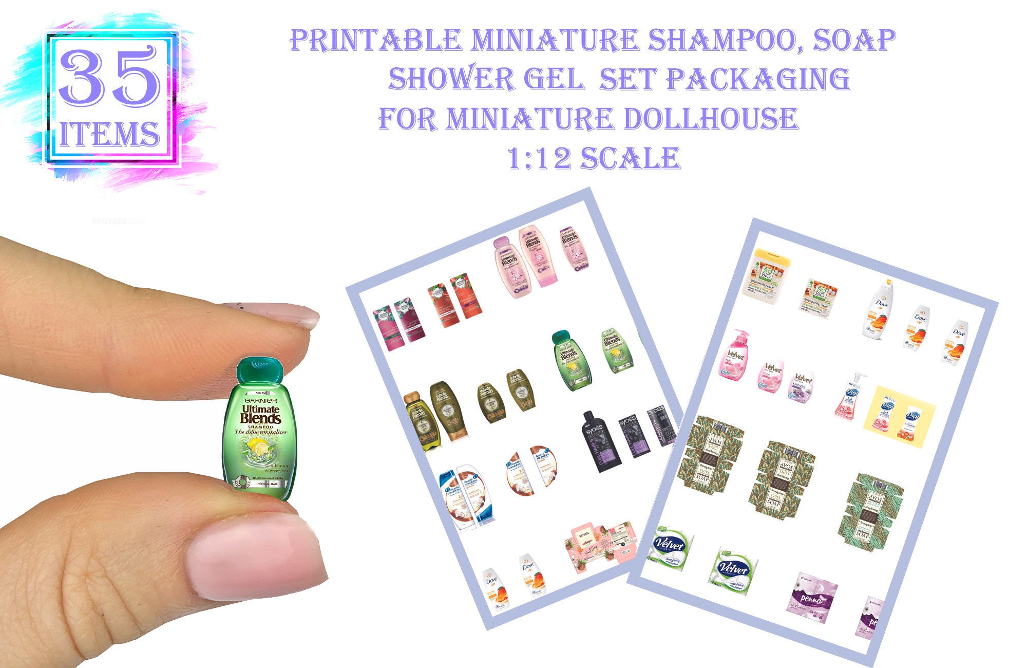 Printable Miniatures for Miniature Laundry Room 1:6 Scale - Etsy