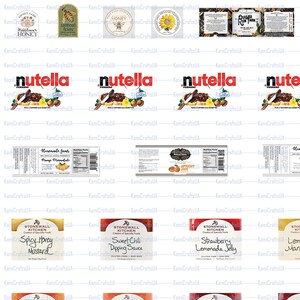 170 Printable Miniature Canned Food and Sauces for Miniature Dollhouse ...