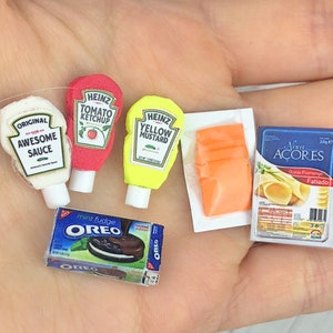 80 Printable Miniature Food for Miniature Dollhouse 1:12 Scale | DIY ...