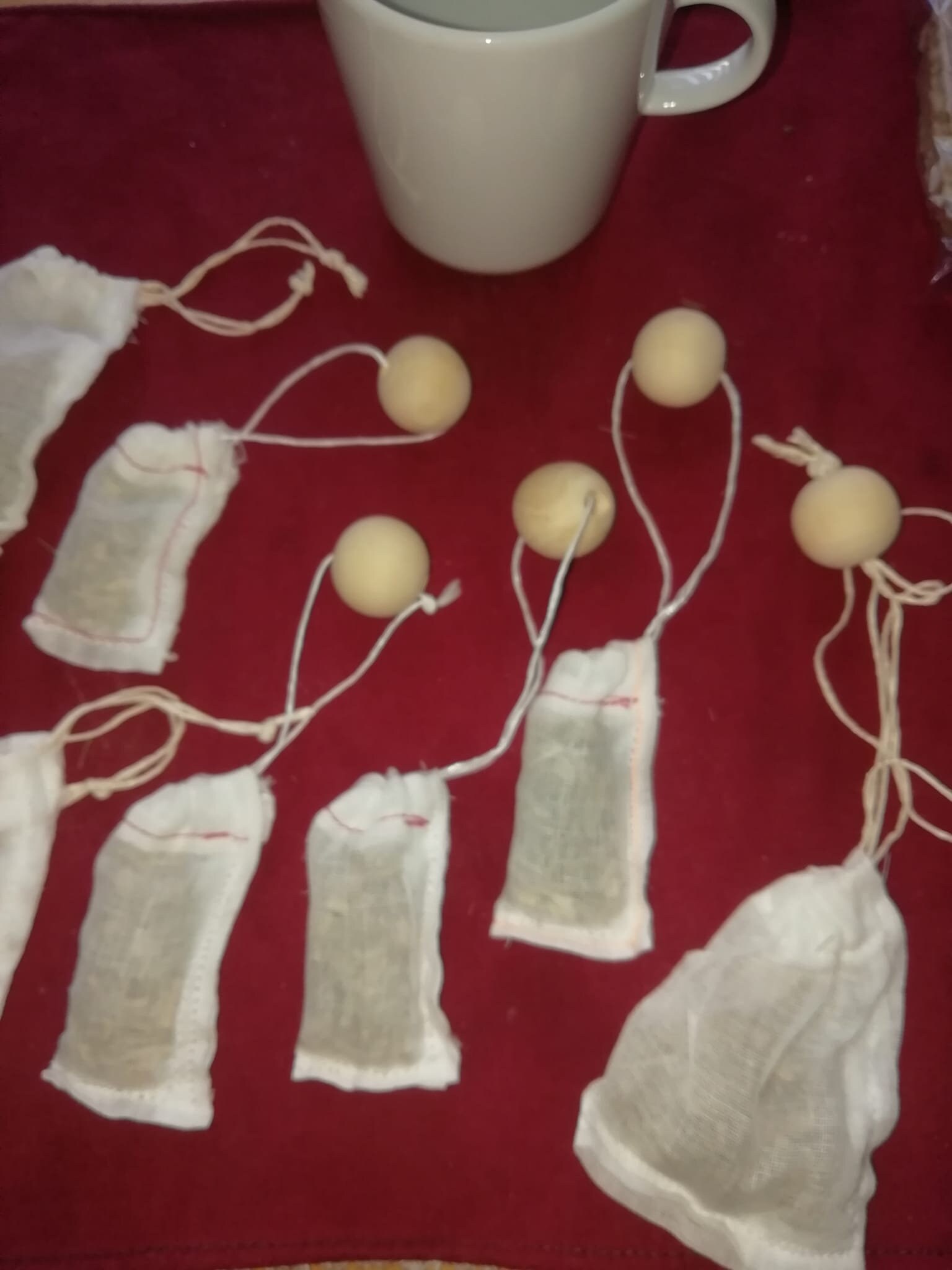 Lot de Sachet Thé Bio Réutilisable en Mousseline Spéciale Alimentaire